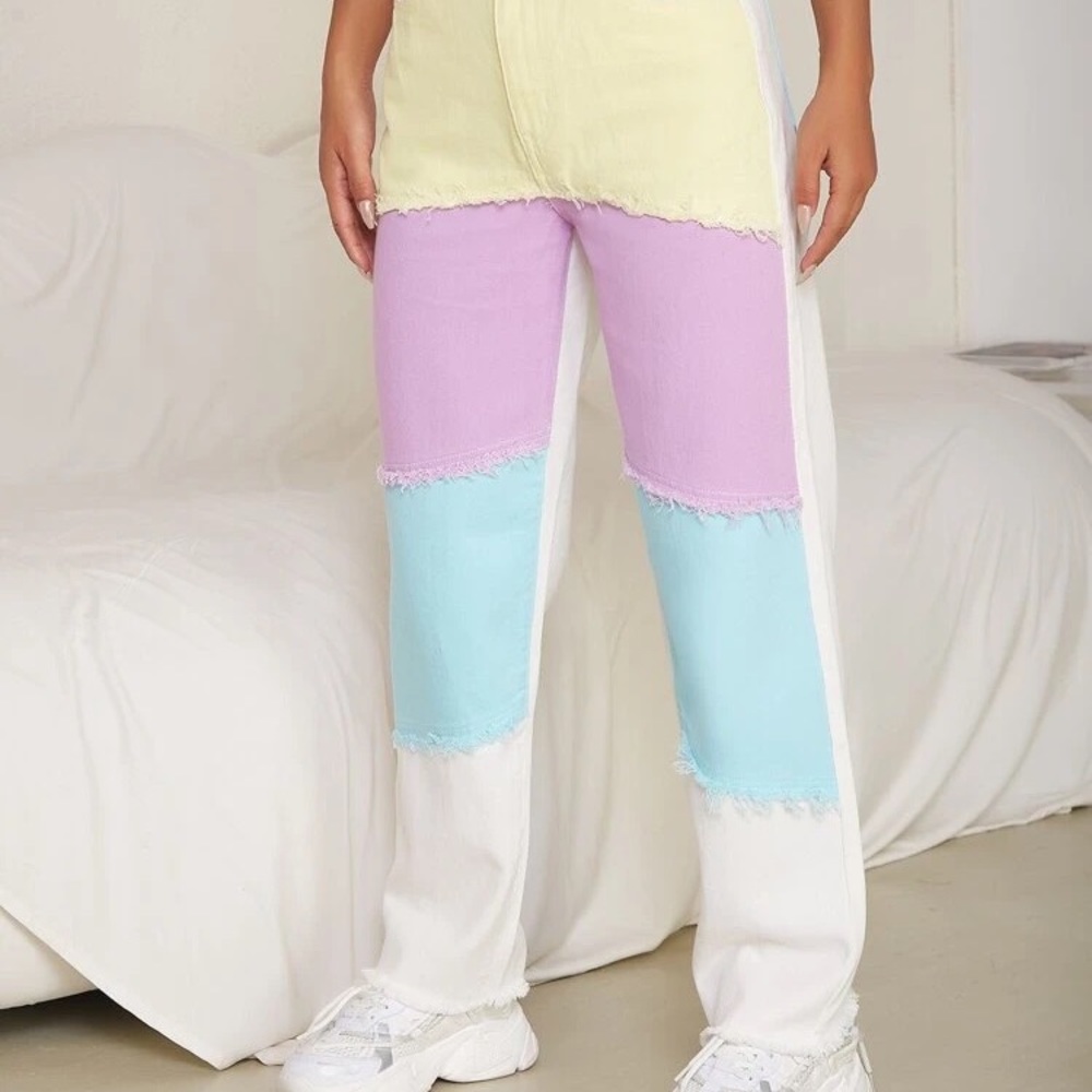 Color block jeans - Picture 2 of 5